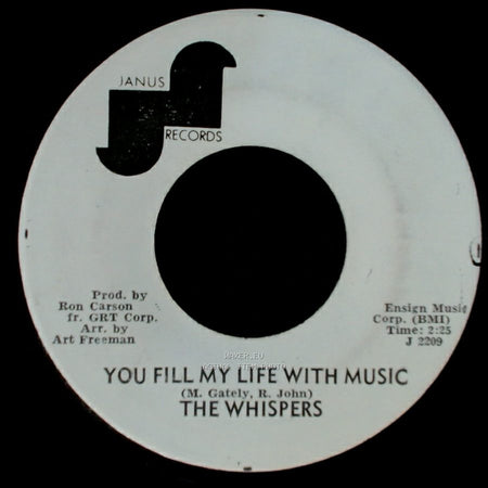 The Whispers - I Only Meant To Wet My Feet / You Fill My Life With Music side B