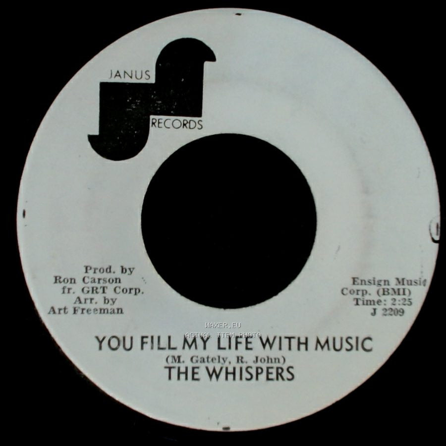 The Whispers - I Only Meant To Wet My Feet / You Fill My Life With Music side B