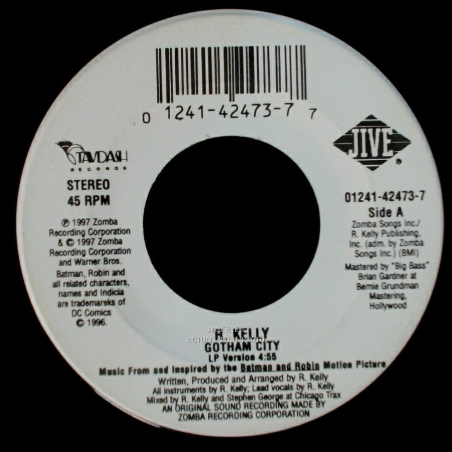 R. Kelly - Gotham City / Gotham City side A