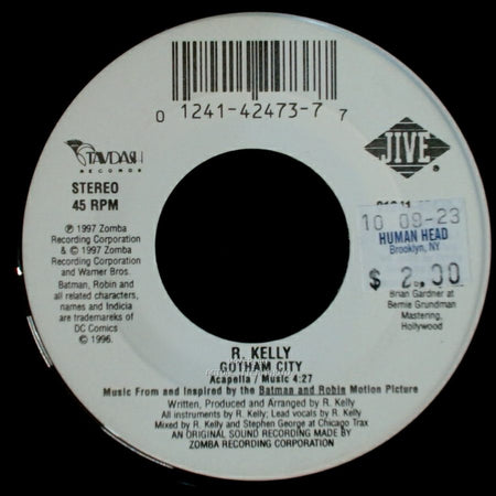 R. Kelly - Gotham City / Gotham City side B