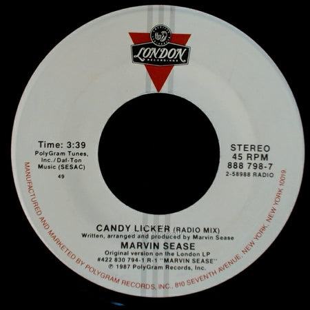Marvin Sease - Candy Licker (Radio Mix) / Candy Licker (Uncensored) side A