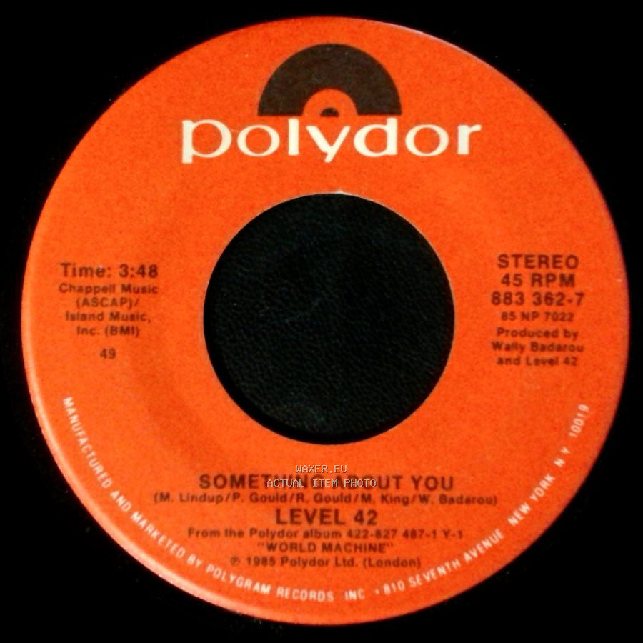 Level 42 - Something About You / Coup D'etat side A