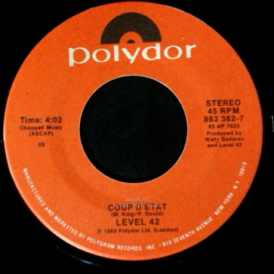 Level 42 - Something About You / Coup D'etat side B