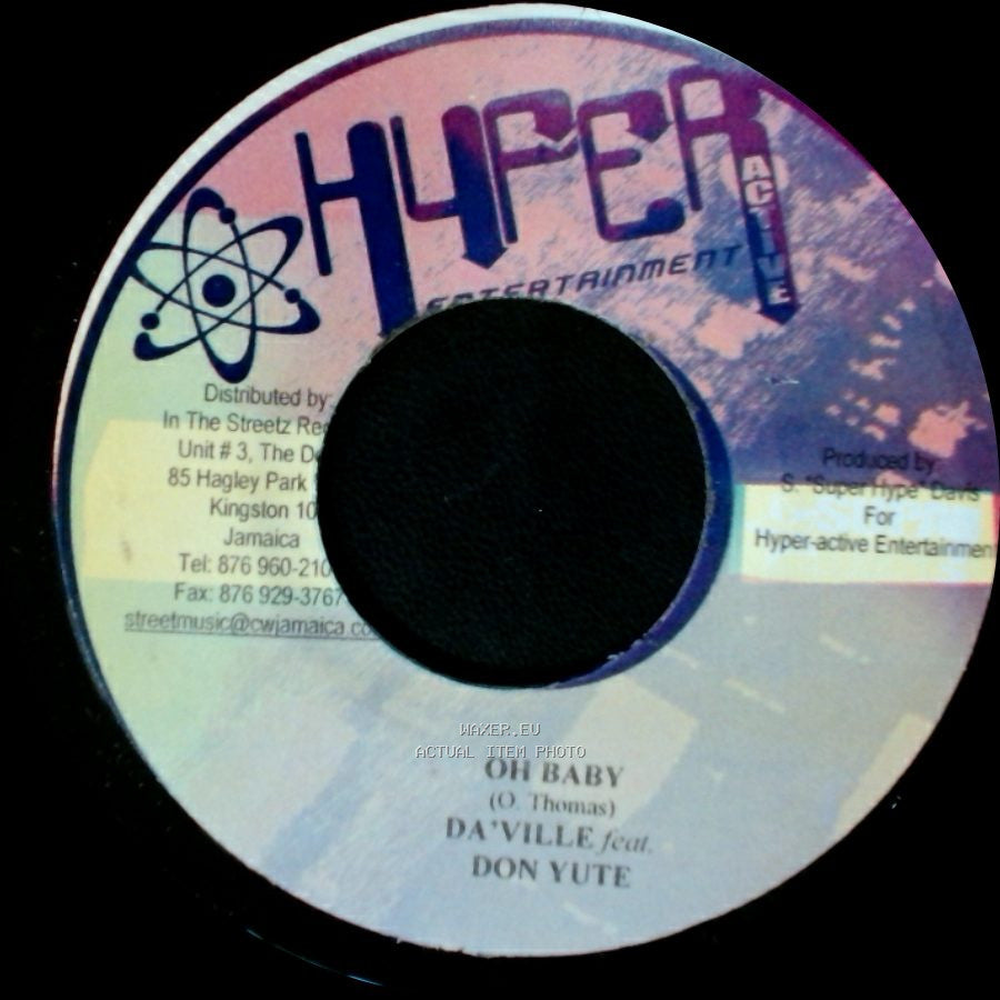 Da'ville Feat. Don Yute / Kool Runnings - Oh Baby / Unknown Title B side A