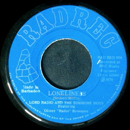 Lord Radio And The Bimshire Boys / Lord Radio And The Bimshire Boys Featuring Oliver "Radio" Broomes - I Wrote A Simple Song / Loneliness side B