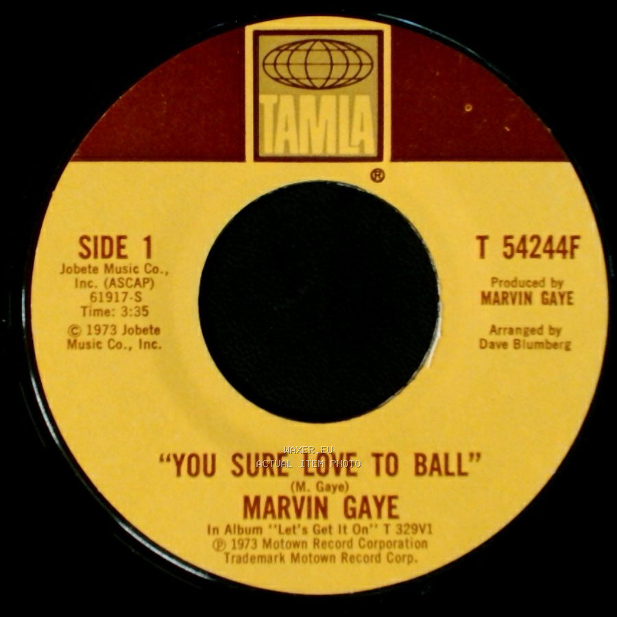 Marvin Gaye - You Sure Love To Ball / Just To Keep You Satisfied side A