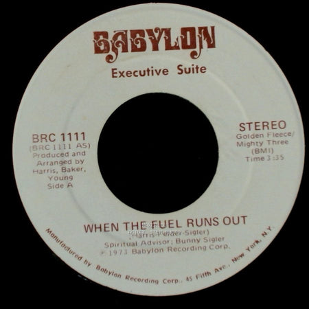 Unknown Artist - When The Fuel Runs Out / You Got It (Part Ii) side A