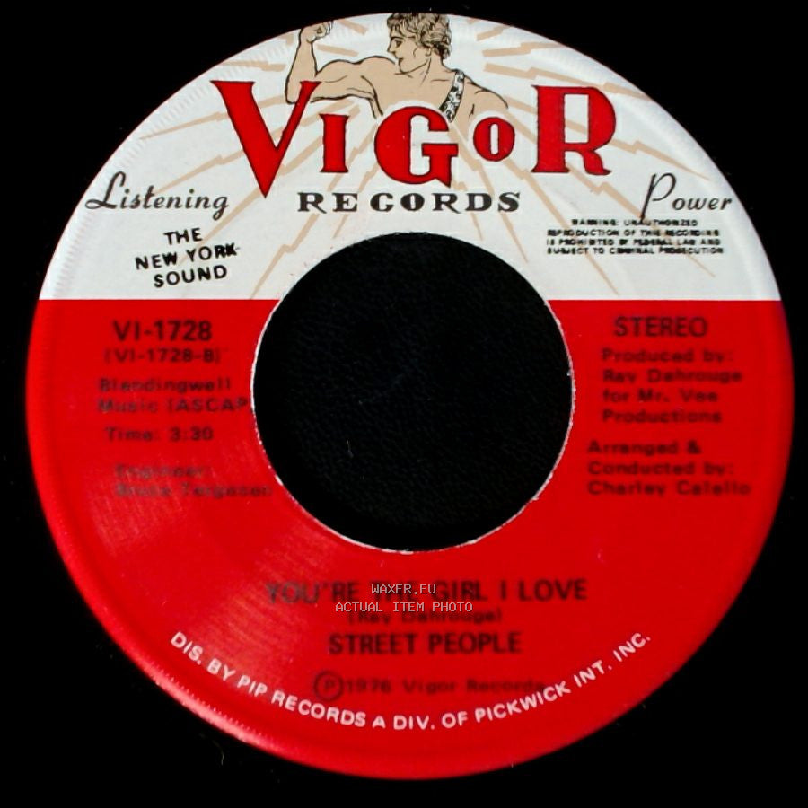 Street People - You're The Girl I Love / You're My One Weakness Girl side A