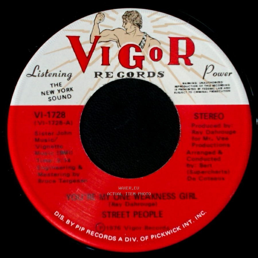 Street People - You're The Girl I Love / You're My One Weakness Girl side B