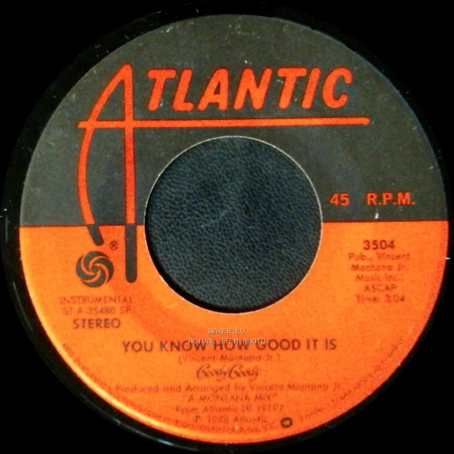 Kool & The Gang / #1 Dee Jay - You Know How Good It Is / Goody Goody side A