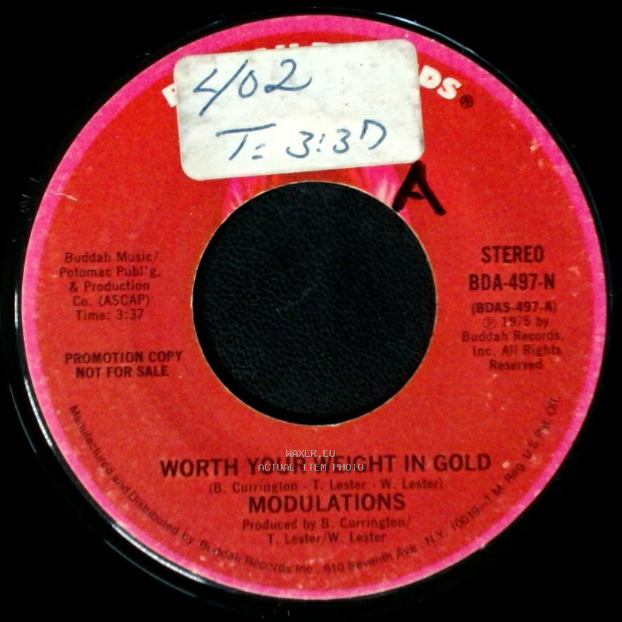 Modulations - Worth Your Weight In Gold / Worth Your Weight In Gold side B