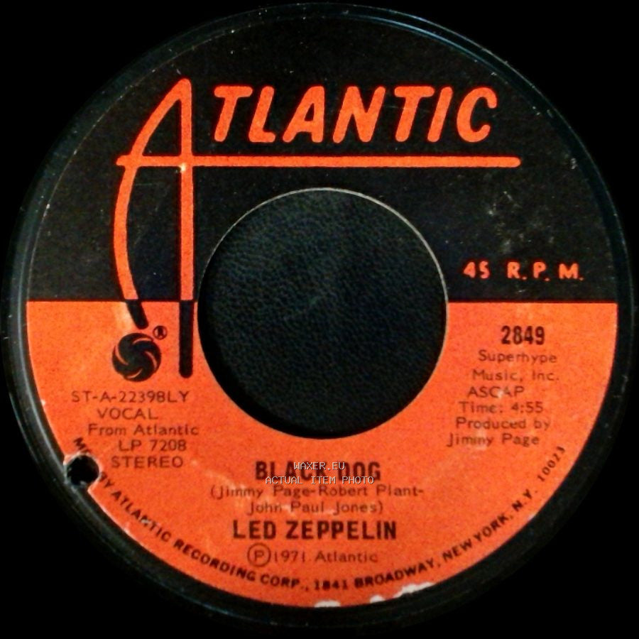 Led Zeppelin - Misty Mountain Hop / Black Dog side B
