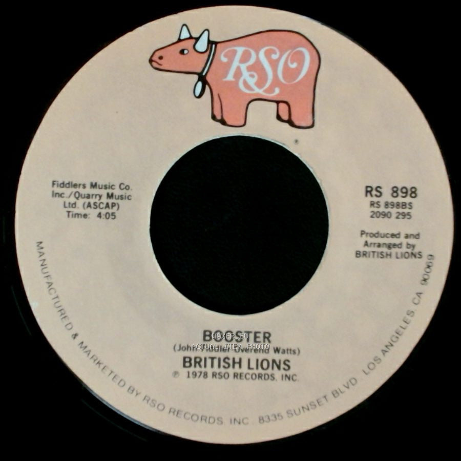 British Lions - Booster / Wild In The Streets side A