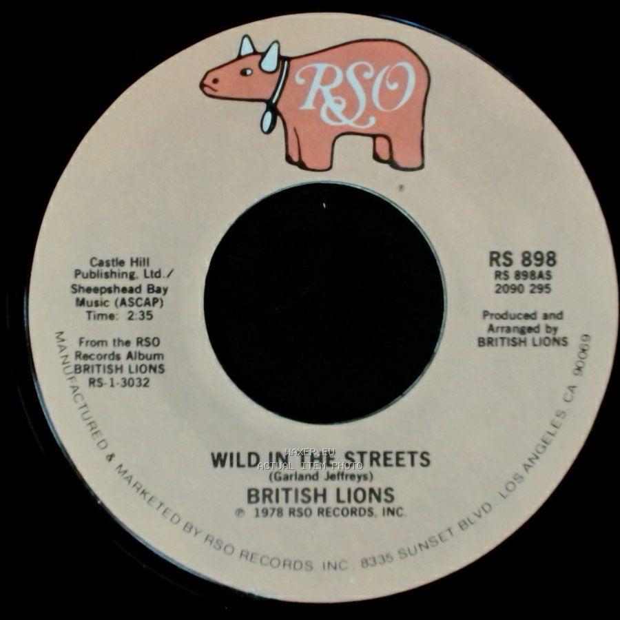 British Lions - Booster / Wild In The Streets side B