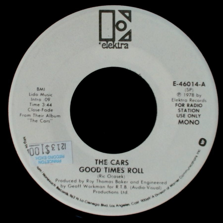 The Cars - Good Times Roll / Good Times Roll side A