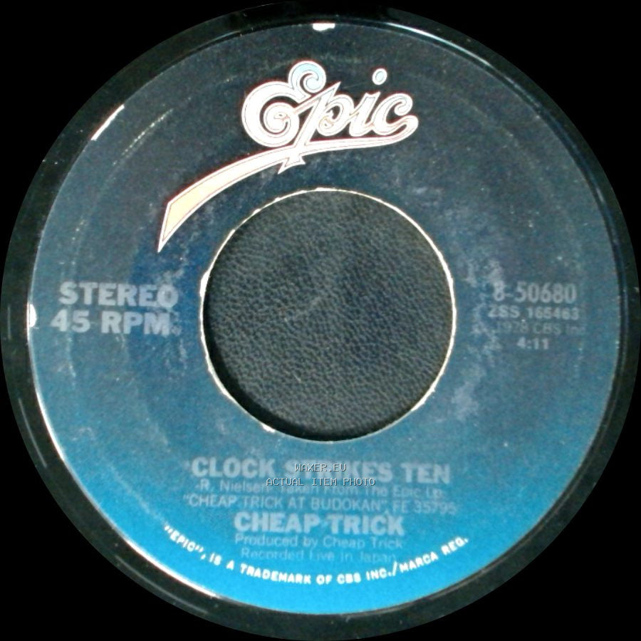 Cheap Trick - I Want You To Want Me / Clock Strikes Ten side B
