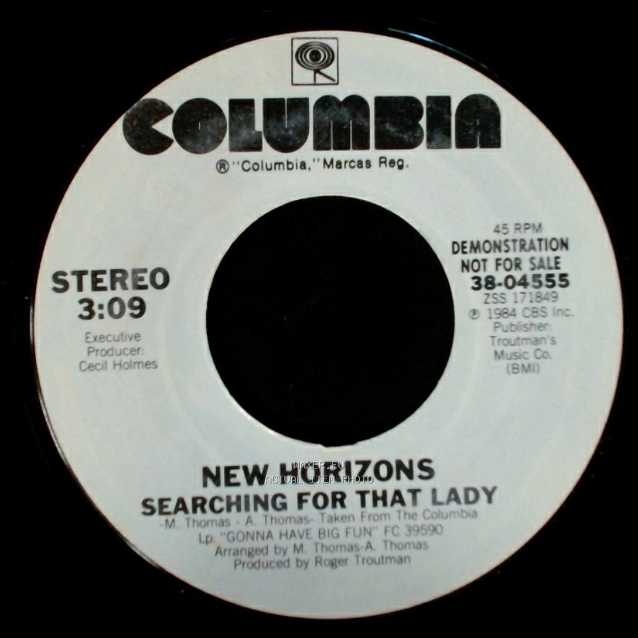 New Horizons - Searching For That Lady / Searching For That Lady side A
