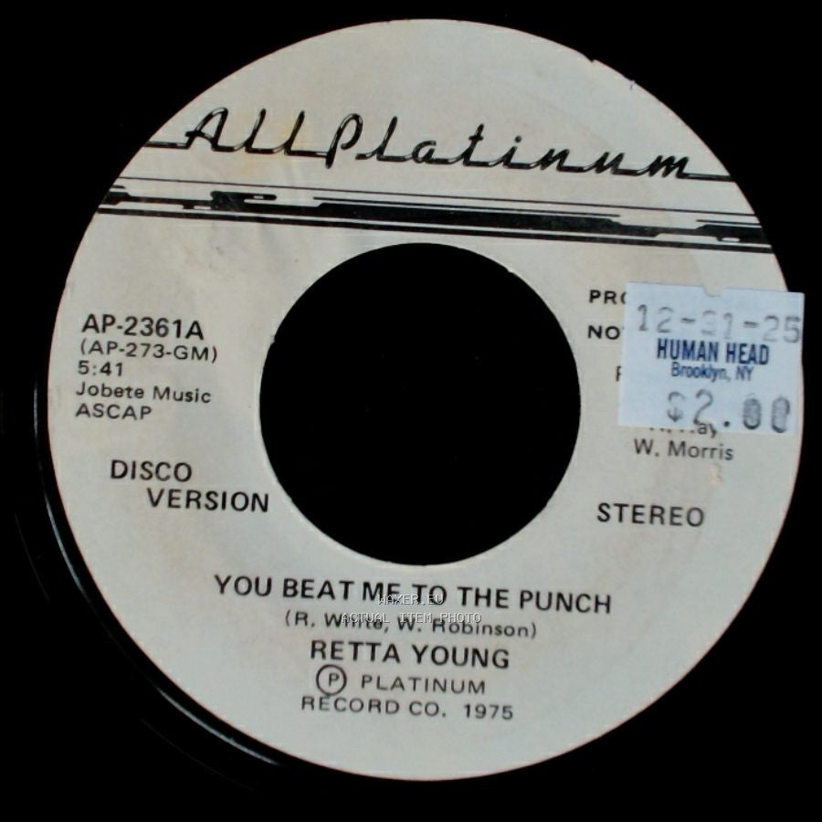 Retta Young - You Beat Me To The Punch / You Beat Me To The Punch side B
