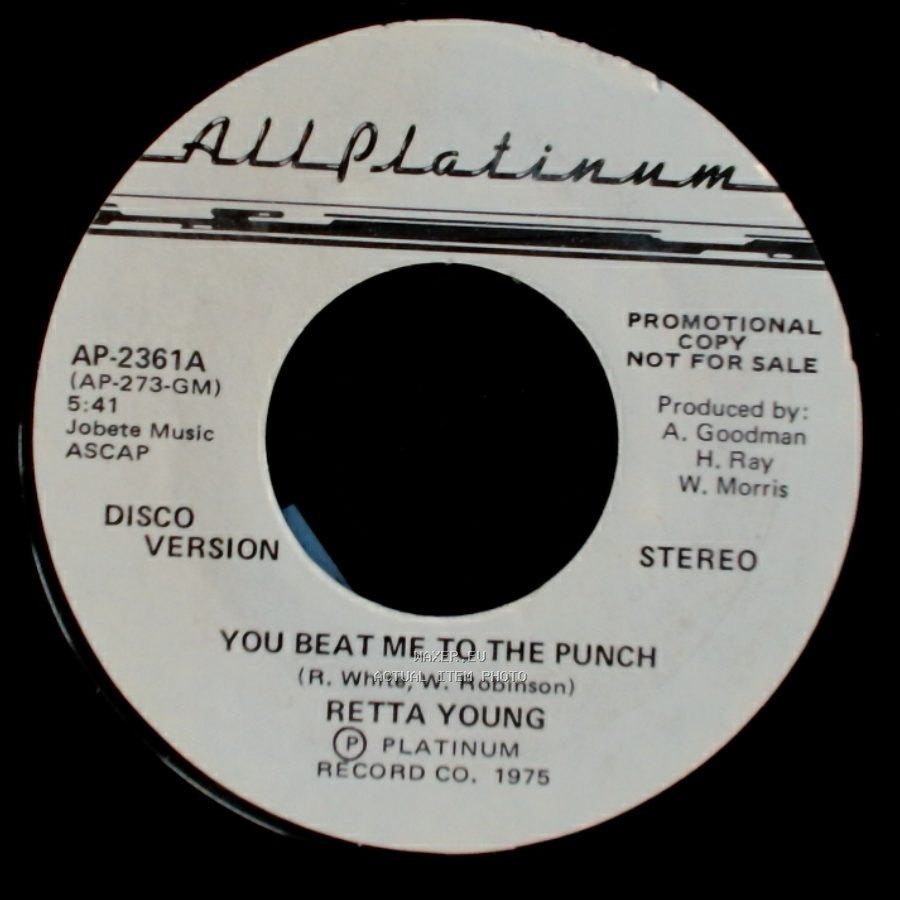 Retta Young - You Beat Me To The Punch / You Beat Me To The Punch side A