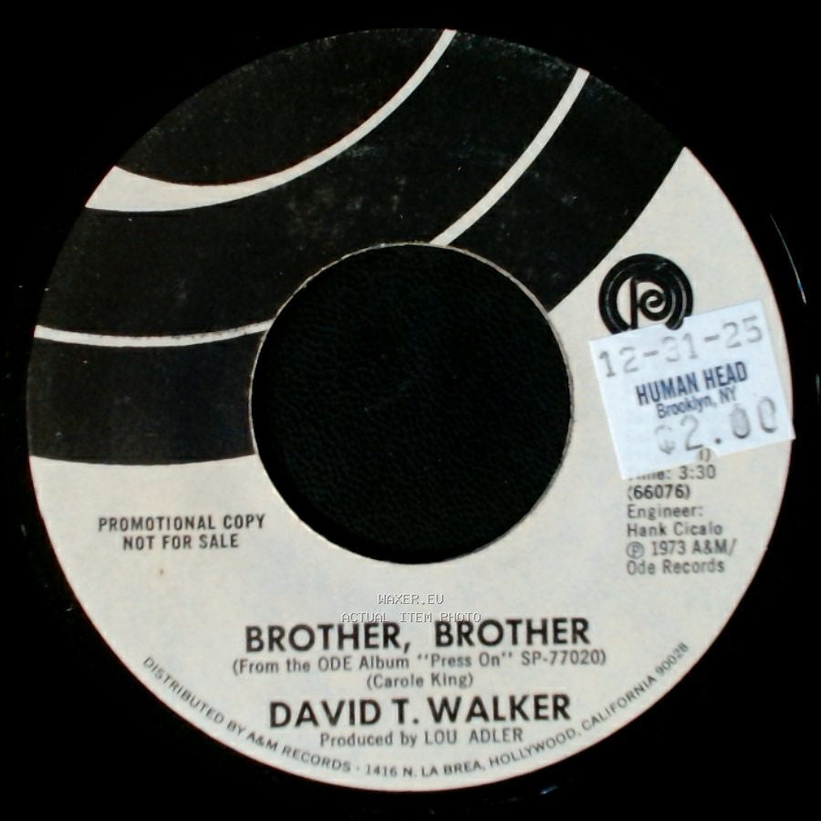 David T. Walker - Brother, Brother / Press On side A