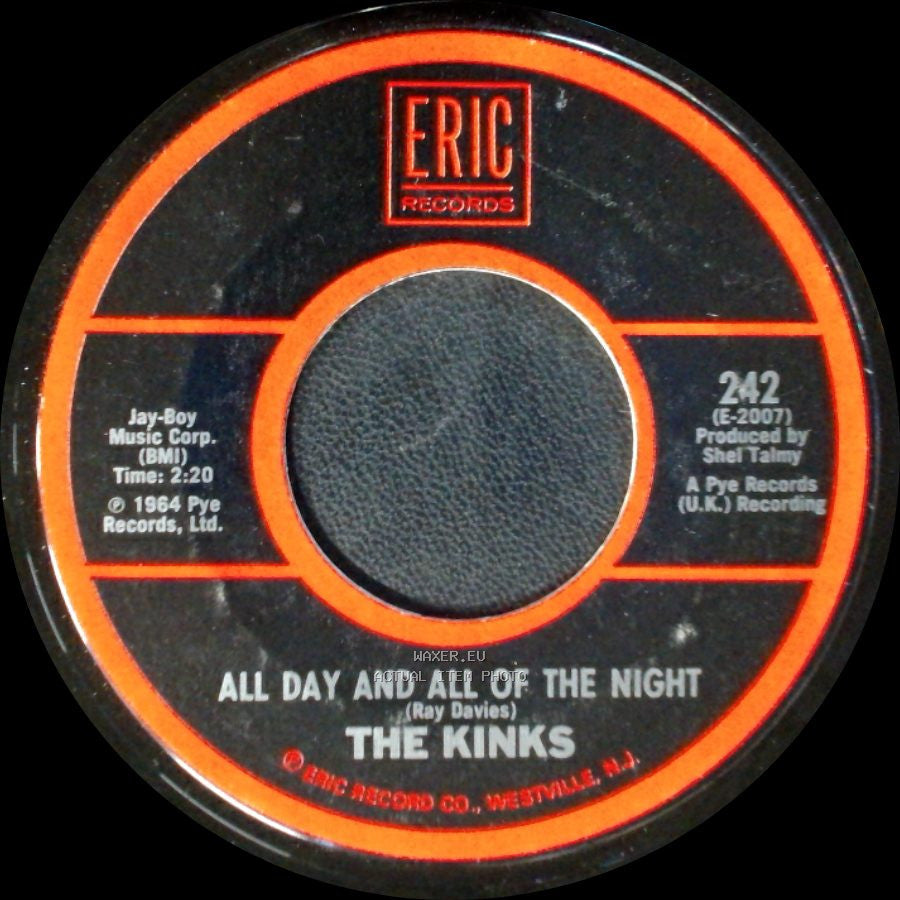 The Kinks - Tired Of Waiting For You / All Day And All Of The Night side B