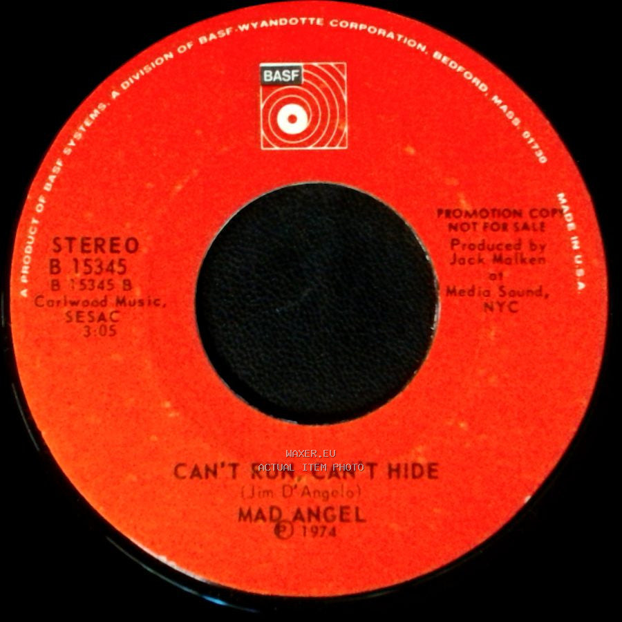 Mad Angel - Sweet Sleep, Sleep Sweet / Can't Run Can't Hide side B