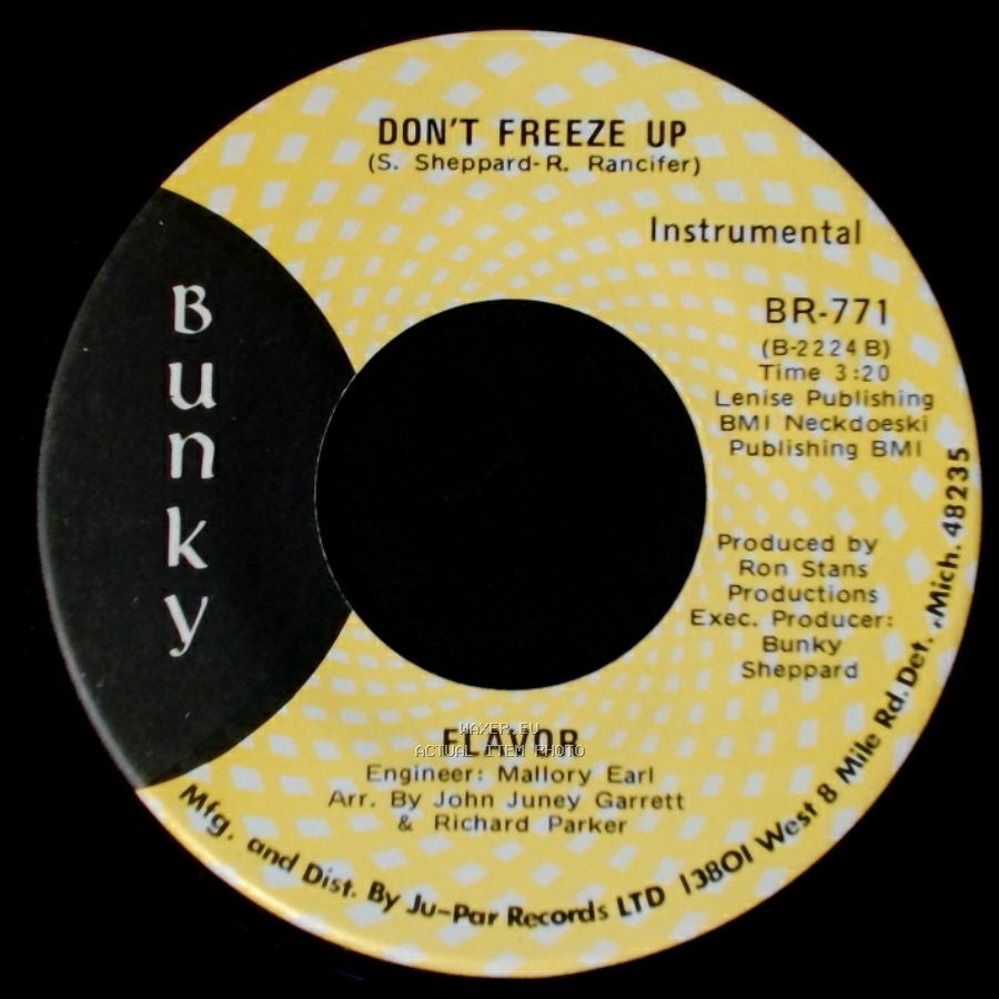Flavor - Don't Freeze Up / Don't Freeze Up side A