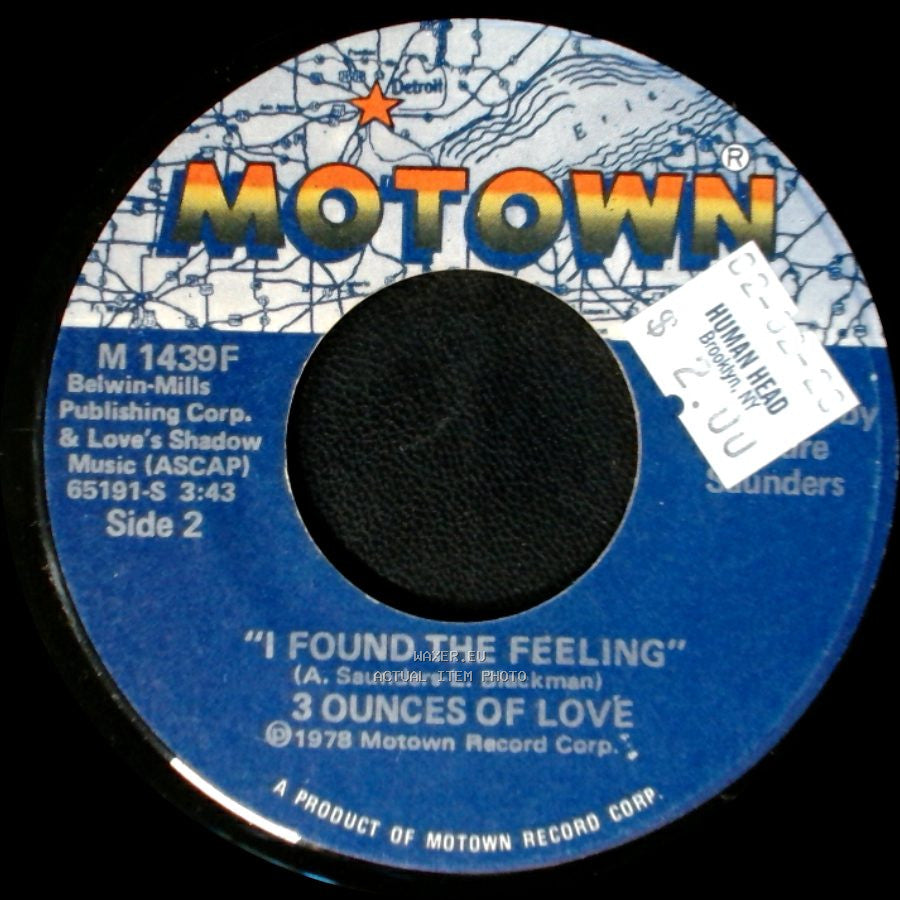3 Ounces Of Love - Star Love / I Found The Feeling side B