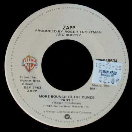 Zapp - More Bounce To The Ounce Part I / More Bounce To The Ounce Part Ii side A