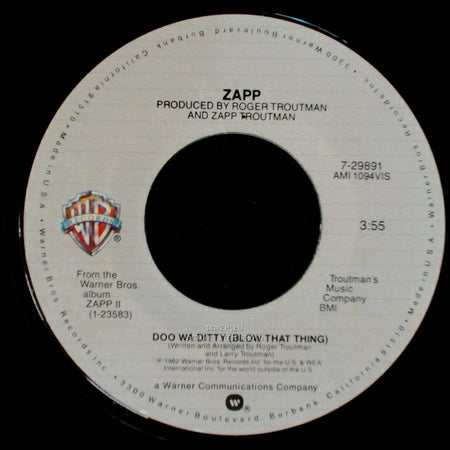 Zapp - Doo Wa Ditty (Blow That Thing) / Come On side A