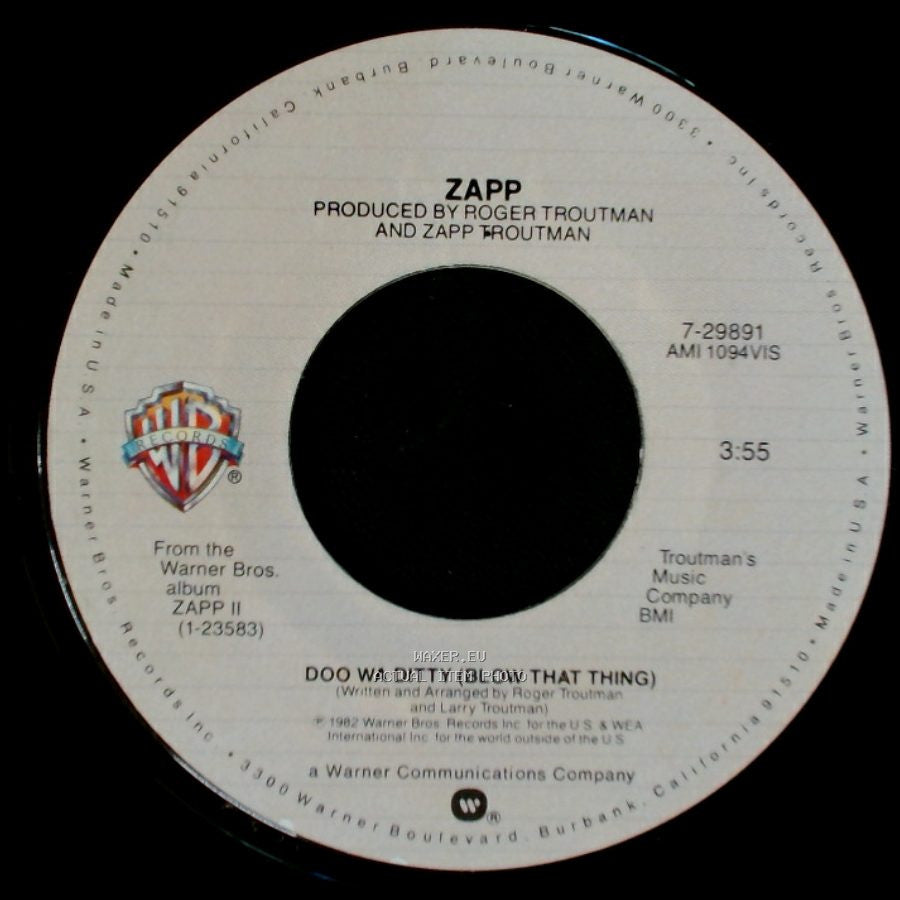 Zapp - Doo Wa Ditty (Blow That Thing) / Come On side A