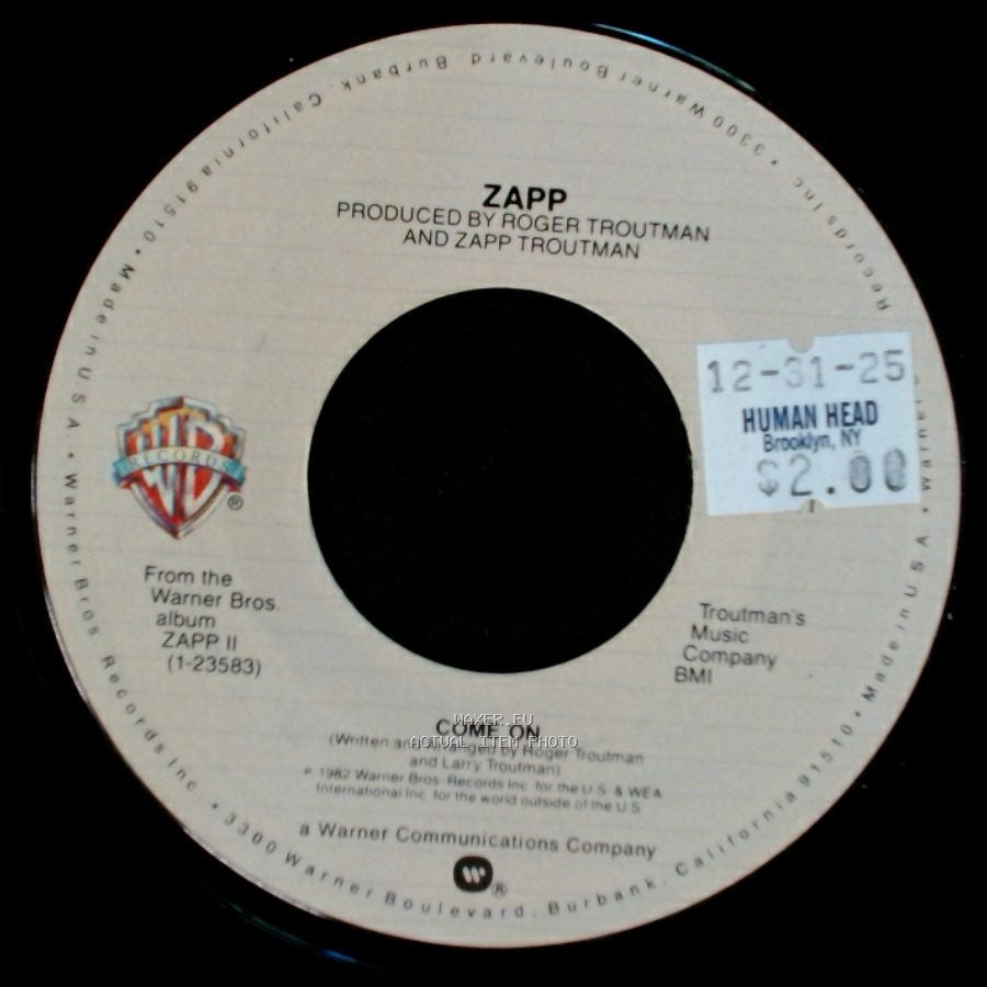 Zapp - Doo Wa Ditty (Blow That Thing) / Come On side B