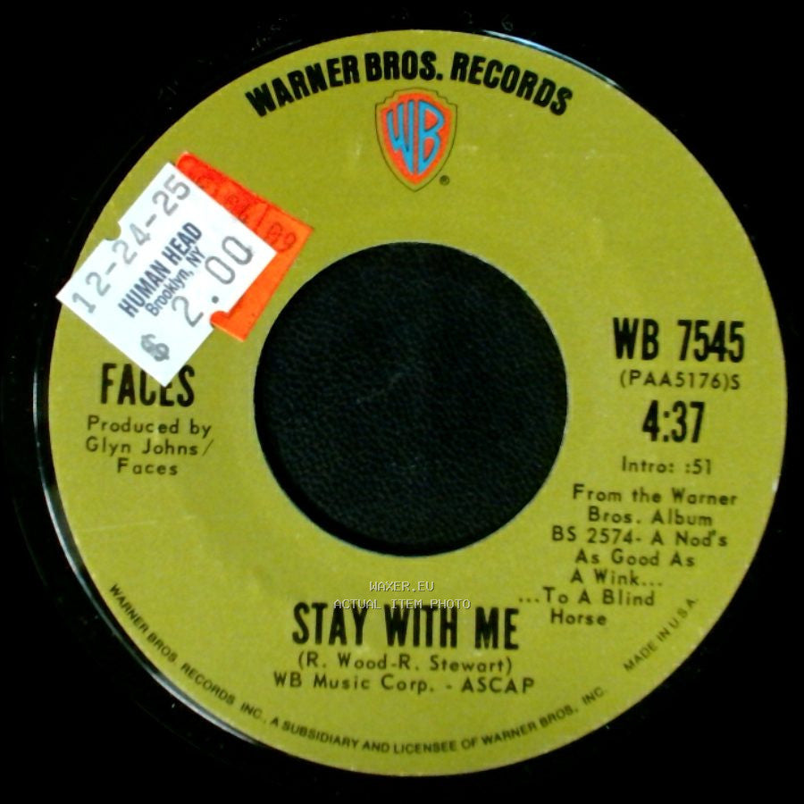 Faces - Stay With Me / You're So Rude side A