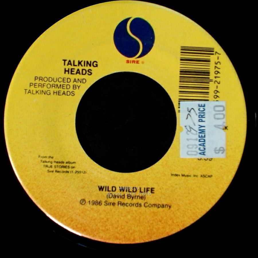 Talking Heads - Wild Wild Life / And She Was side A