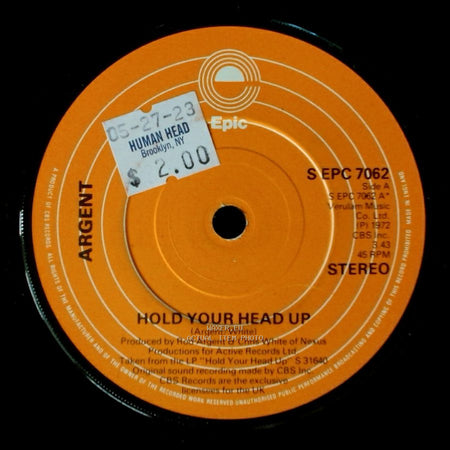 Argent - Hold Your Head Up / Tragedy side A