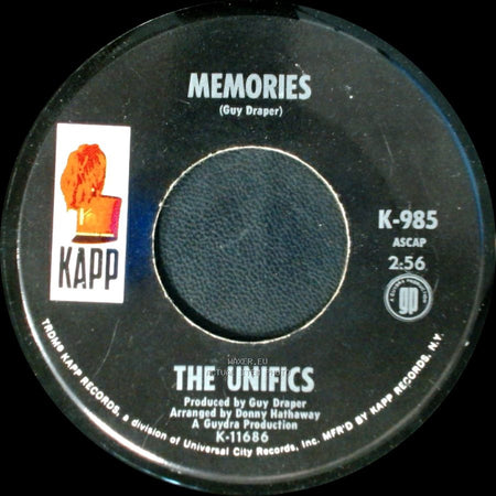 The Unifics - It's A Groovy World! / Memories side B