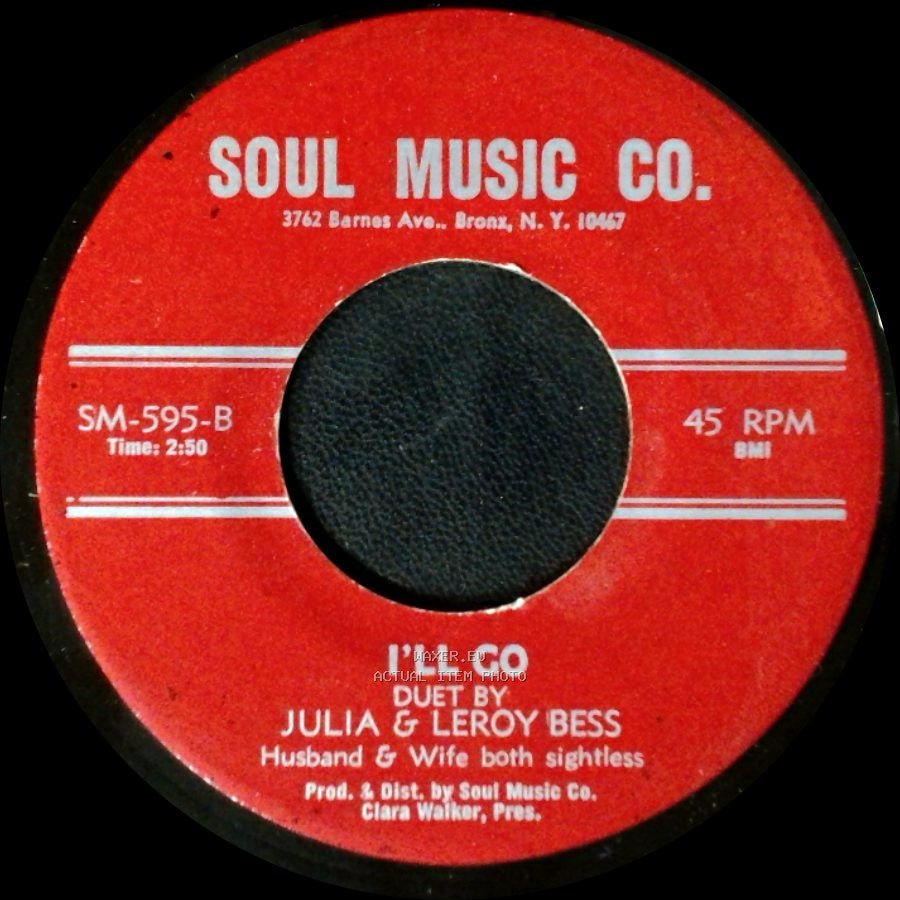 Julia (Doyle) Bess / Julia & Leroy Bess - The Crucifixion / I'll Go side B
