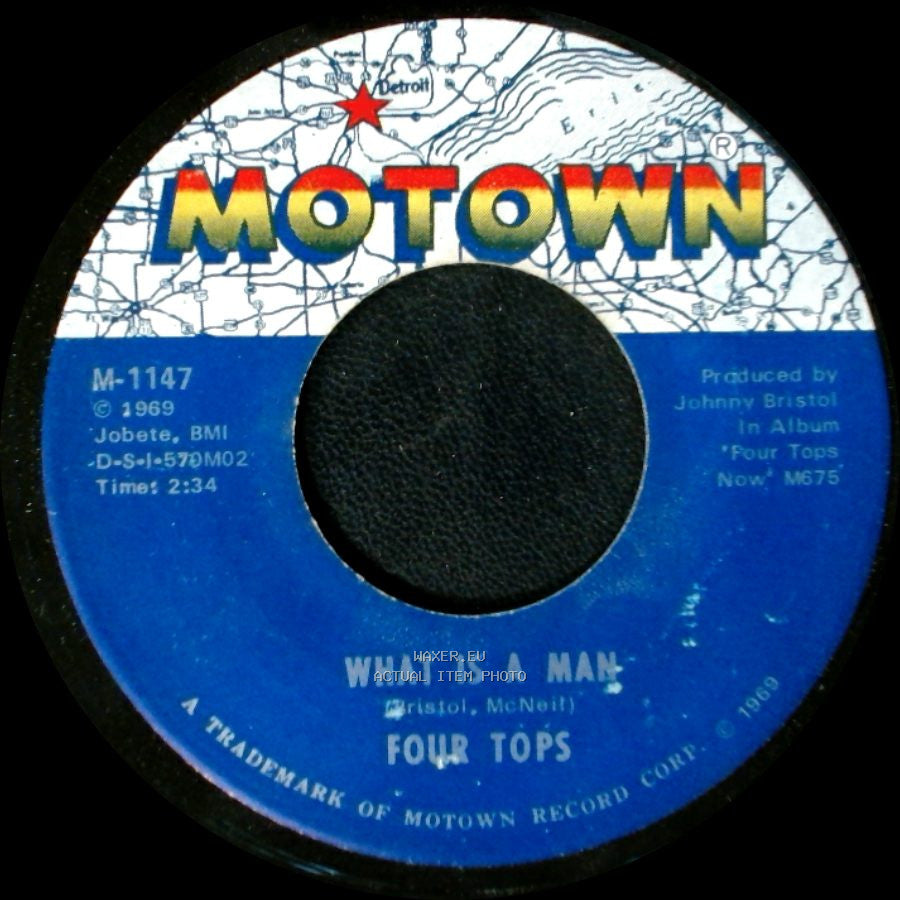 Four Tops - Don't Bring Back Memories / What Is A Man side B