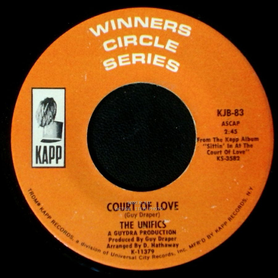 The Unifics - The Beginning Of My End / Court Of Love side B