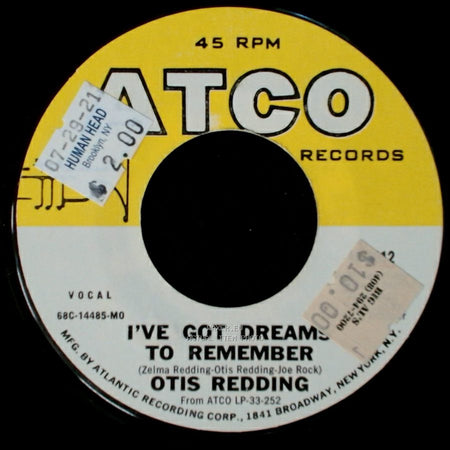 Otis Redding - Nobody's Fault But Mine / I've Got Dreams To Remember side B