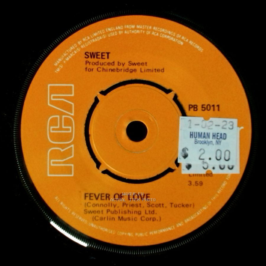 Sweet - Fever Of Love / A Distinct Lack Of Ancient side A