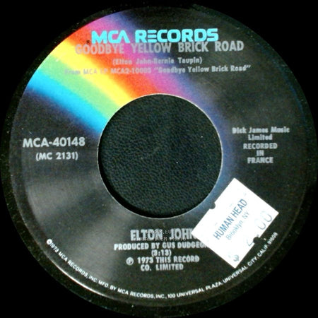 Elton John - Young Man's Blues / Goodbye Yellow Brick Road side B