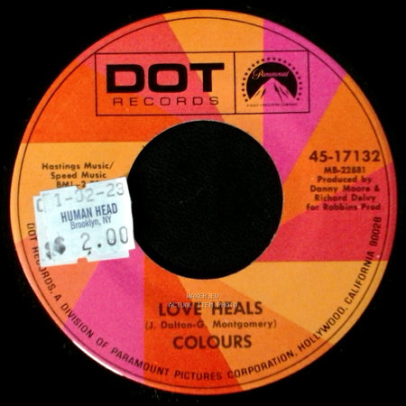 Colours - Love Heals / Bad Day At Black Rock, Baby side A