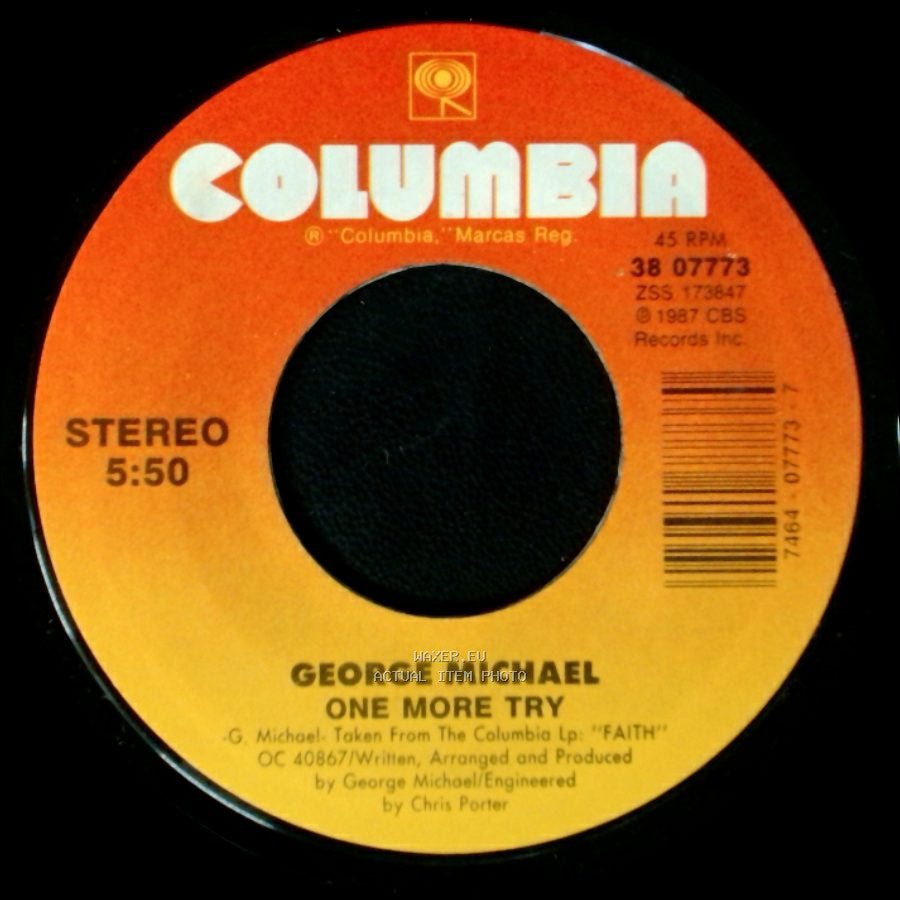 George Michael - Look At Your Hands / One More Try side B