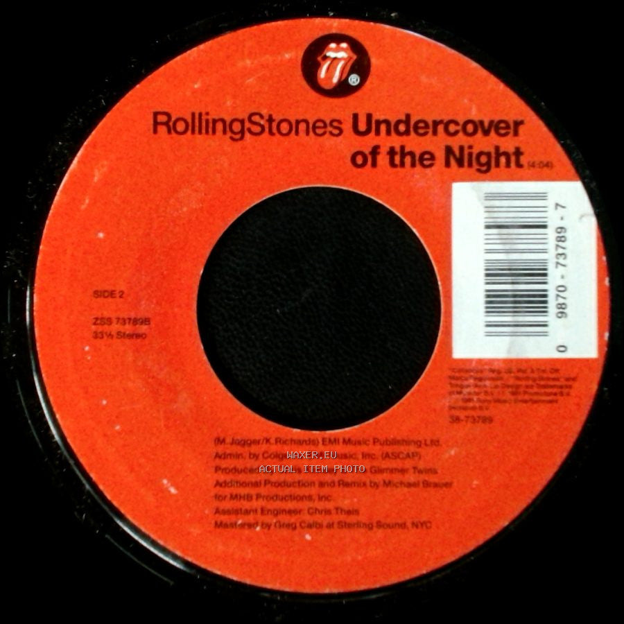 Rolling Stones - Sexdrive / Undercover Of The Night side B