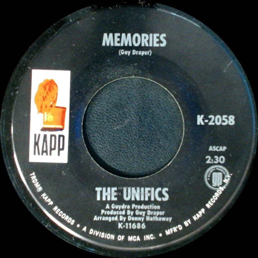 The Unifics - Memories / Got To Get You side A