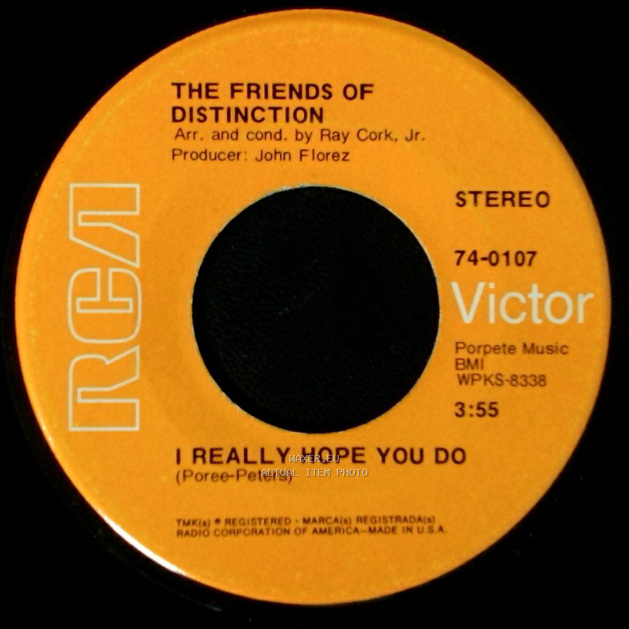 The Friends Of Distinction - I Really Hope You Do / Grazing In The Grass side A