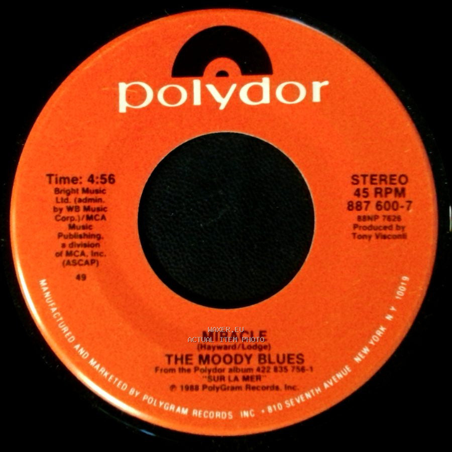The Moody Blues - I Know You're Out There Somewhere / Miracle side B