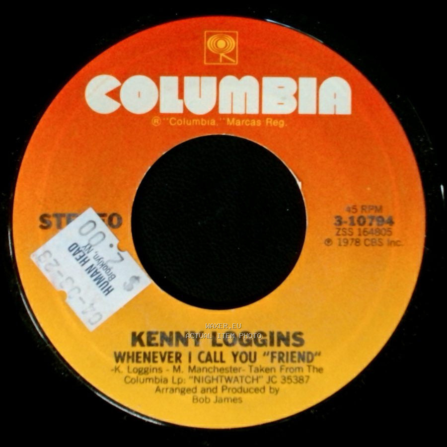 Kenny Loggins - Angelique / Whenever I Call You "Friend" side B