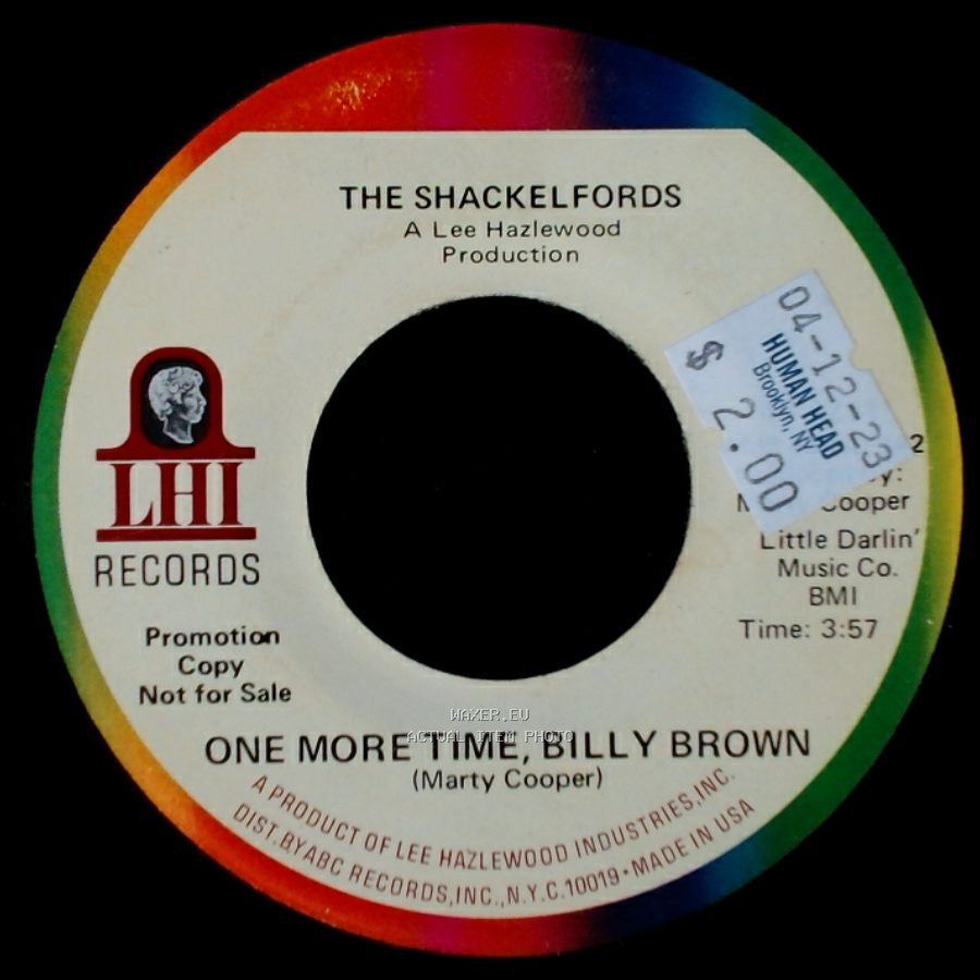 The Shackelfords - One More Time, Billy Brown / It's My Time side A